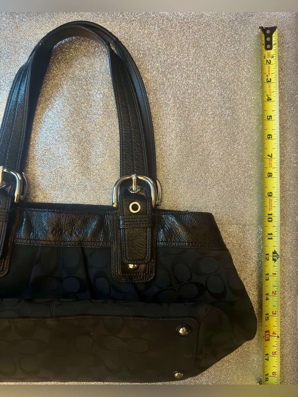 Coach Black Signature Shoulder Bag - Picture 5 of 5